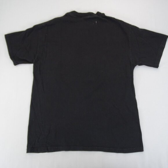 VINTAGE CCM Authentic BUFFALO SABRES Black Curve T-Shirt Size M - Picture 4 of 7